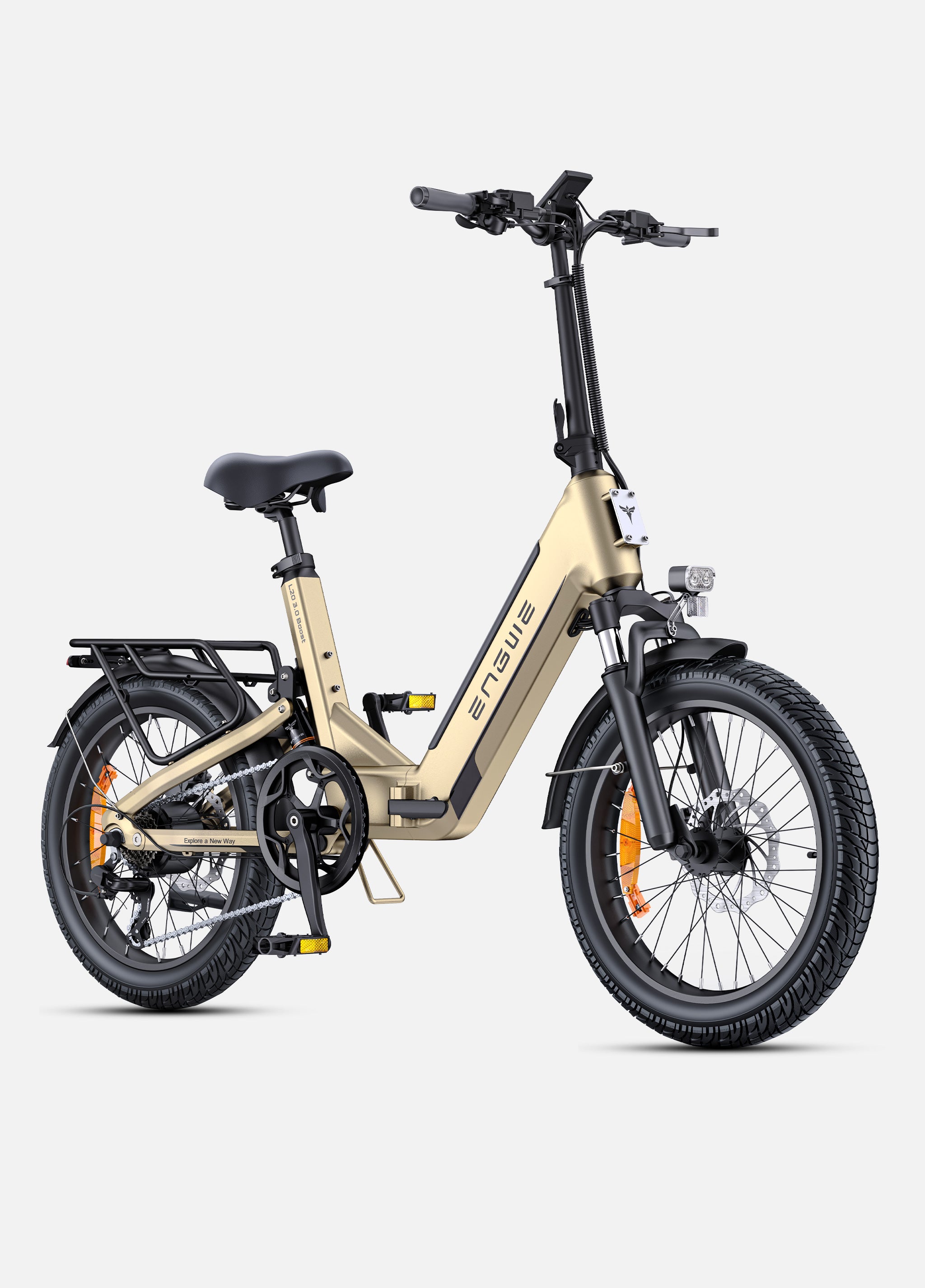 Engwe L20 3.0 Boost Electric Bike – 250W 48V 13.5Ah 20” Fat Tyre