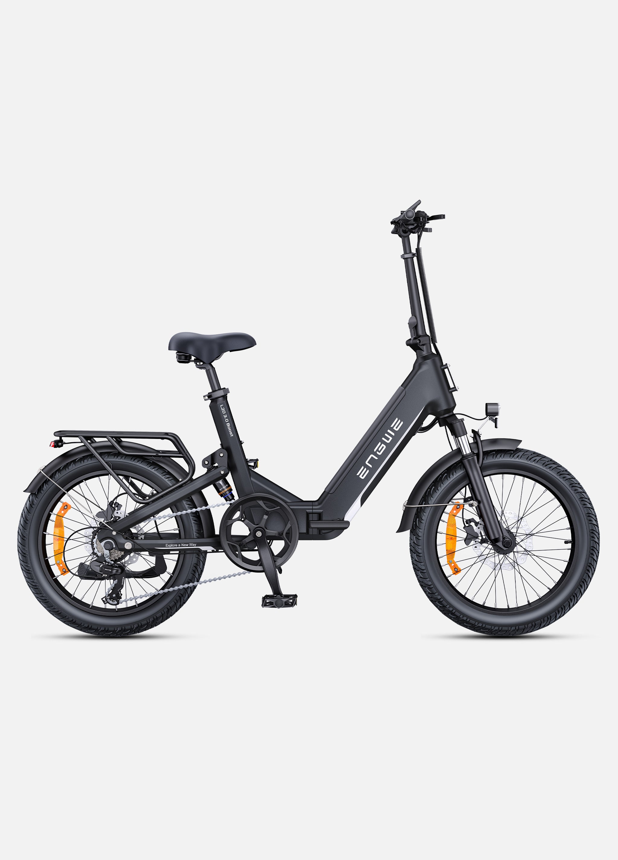 Engwe L20 3.0 Boost Electric Bike – 250W 48V 13.5Ah 20” Fat Tyre