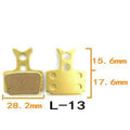 Metal ketone-based brake pads #L13 15.6+17.6*28.2