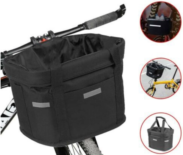 Bicycle quick disassembly front basket