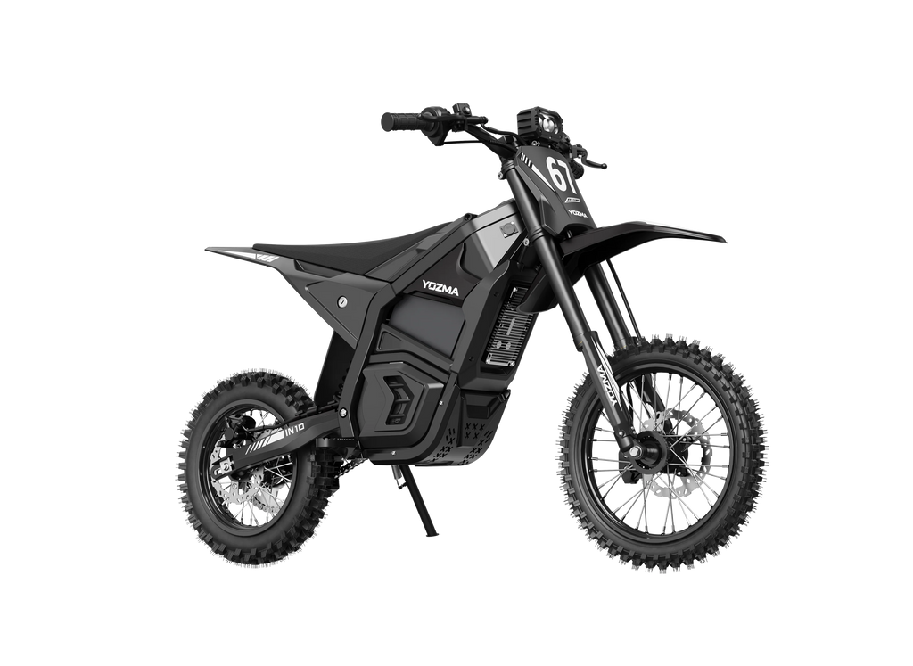 Yozma IN 10 Electric Dirt Bike — 2600W 48V 23.4Ah — 40 mph Off-Road (Red / Black)