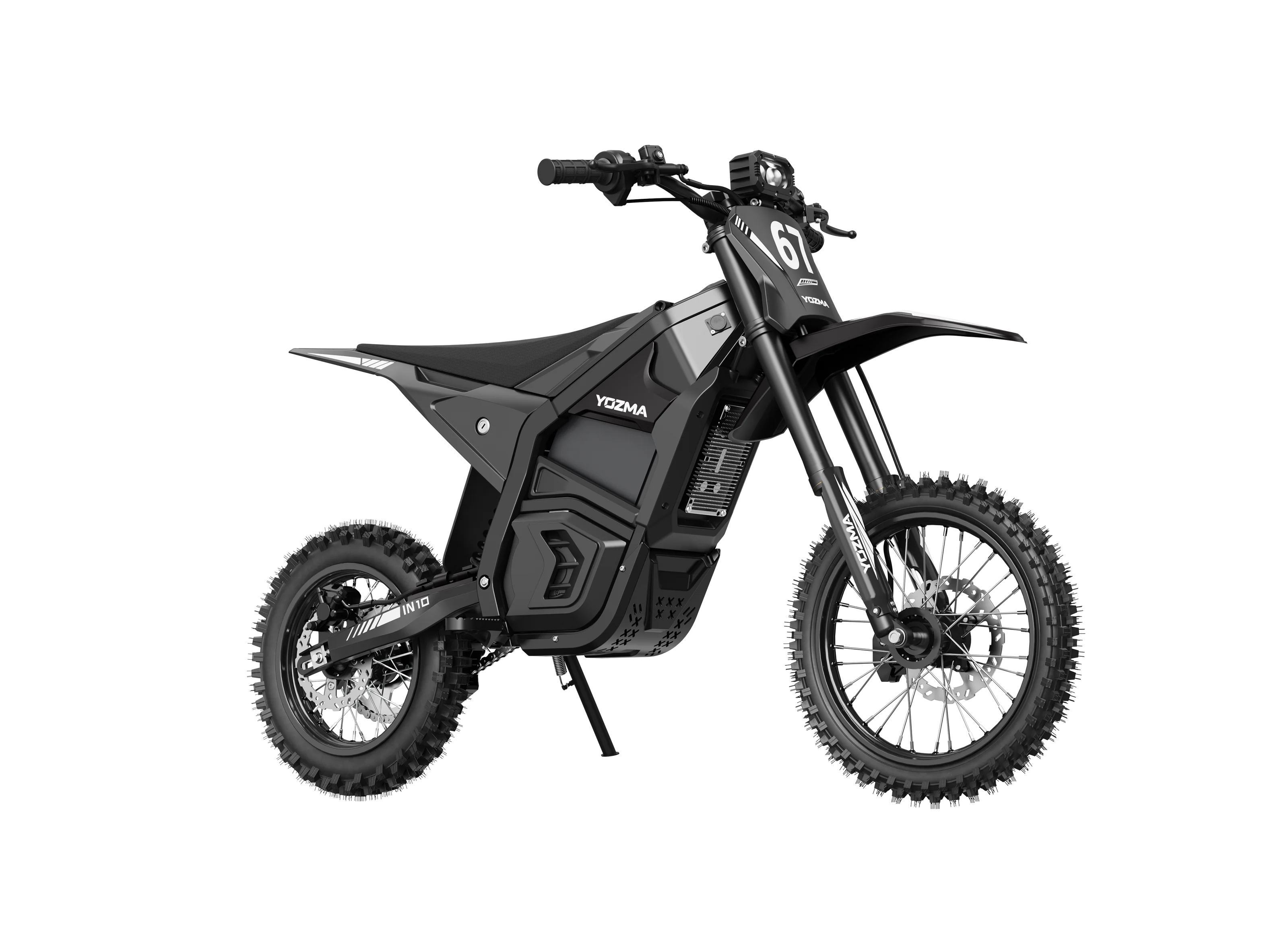 Yozma IN 10 Electric Dirt Bike — 2600W 48V 23.4Ah — 40 mph Off-Road (Red / Black)