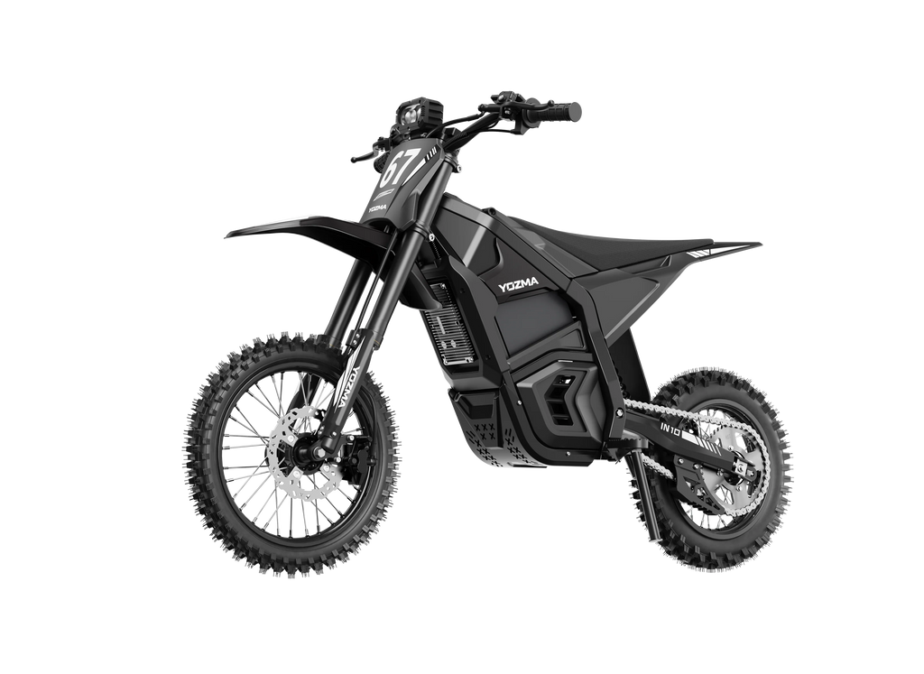 Yozma IN 10 Electric Dirt Bike — 2600W 48V 23.4Ah — 40 mph Off-Road (Red / Black)
