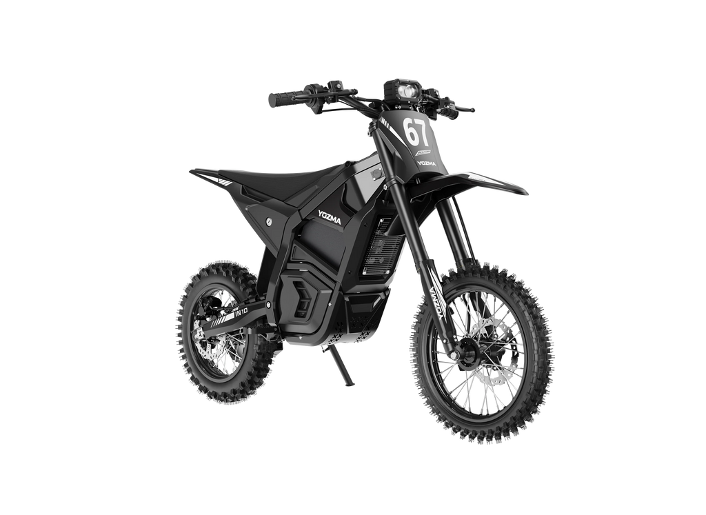Yozma IN 10 Electric Dirt Bike — 2600W 48V 23.4Ah — 40 mph Off-Road (Red / Black)