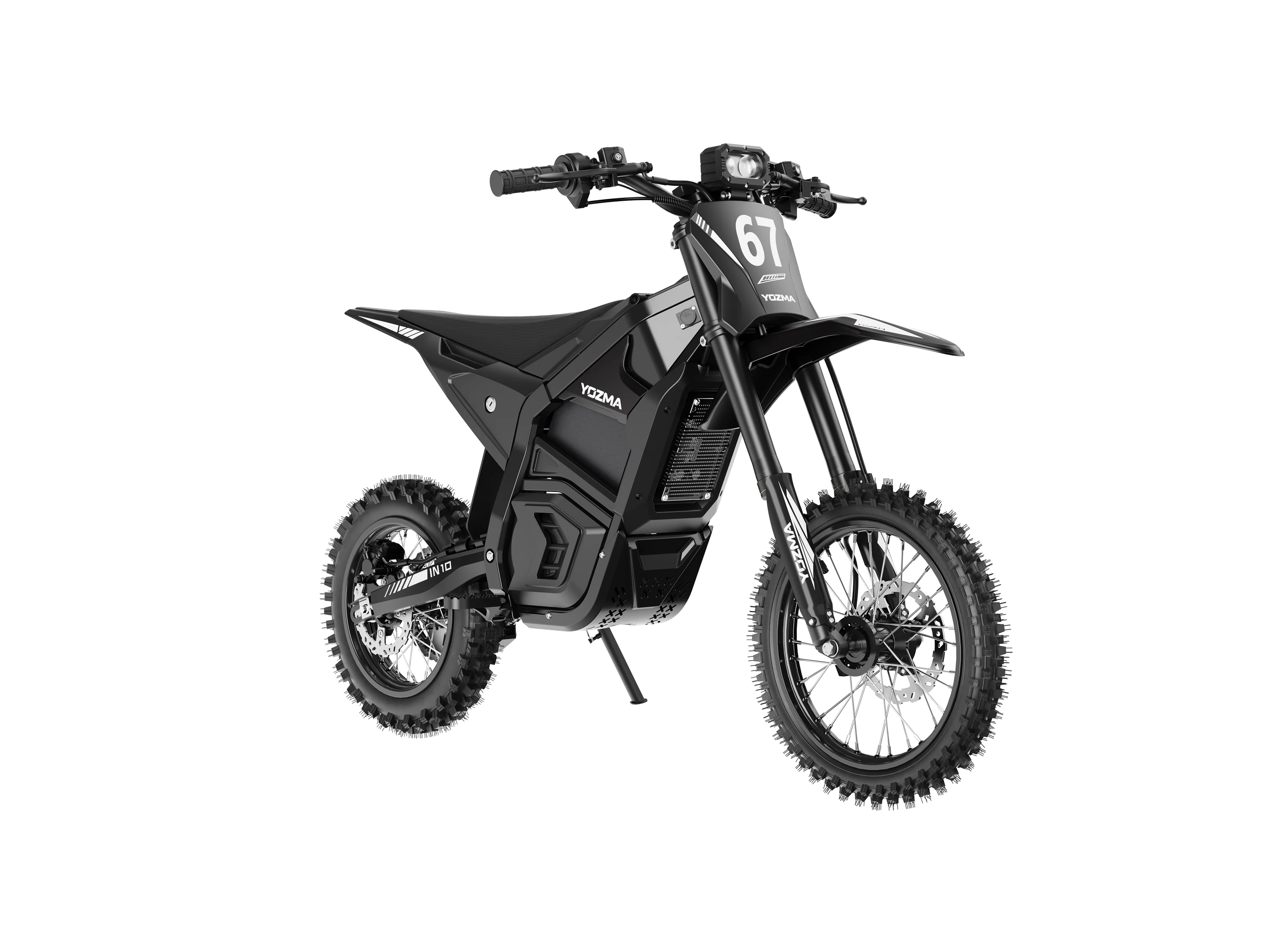 Yozma IN 10 Electric Dirt Bike — 2600W 48V 23.4Ah — 40 mph Off-Road (Red / Black)