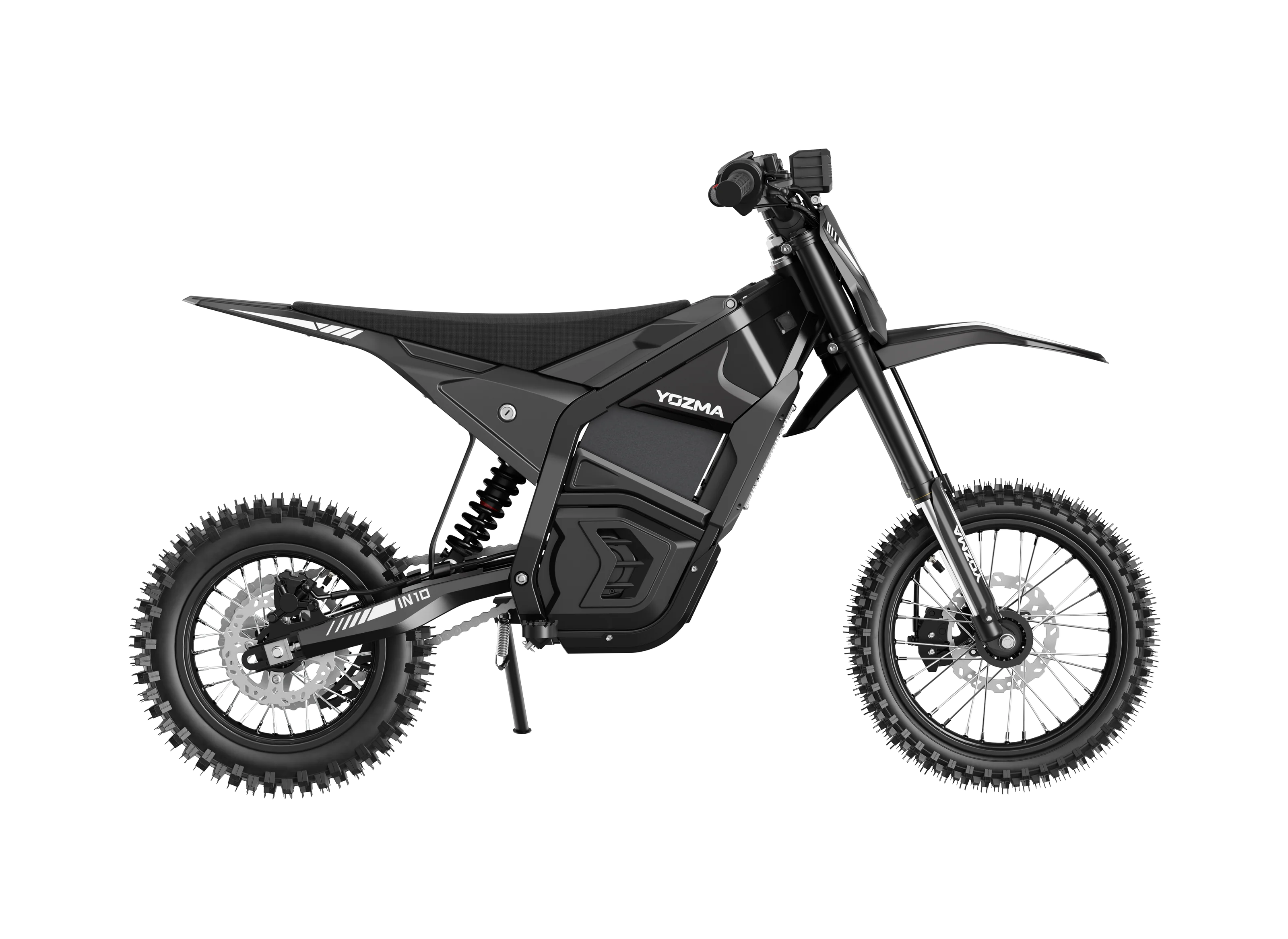 Yozma IN 10 Electric Dirt Bike — 2600W 48V 23.4Ah — 40 mph Off-Road (Red / Black)