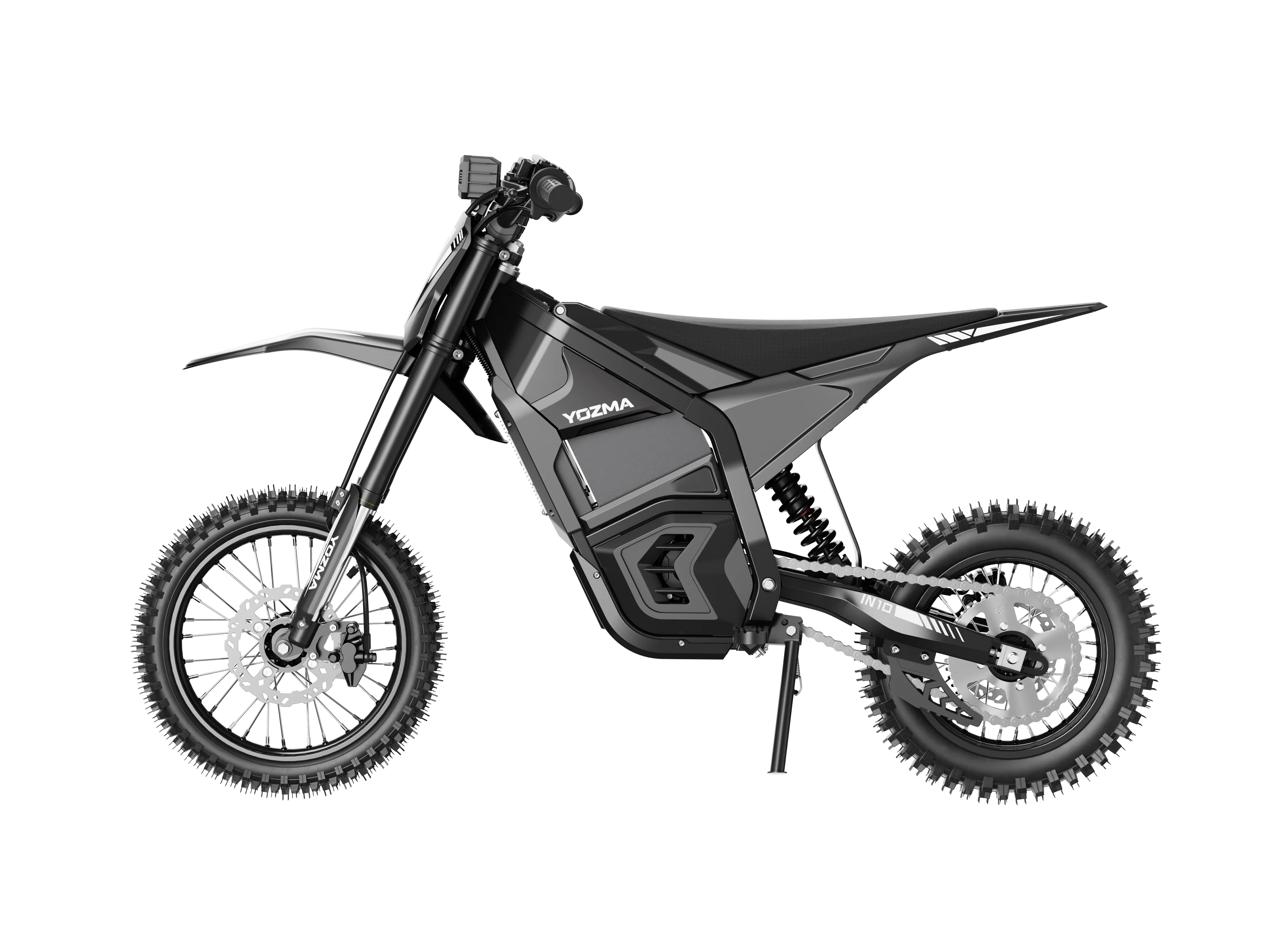 Yozma IN 10 Electric Dirt Bike — 2600W 48V 23.4Ah — 40 mph Off-Road (Red / Black)