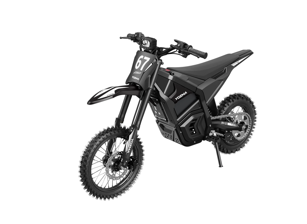 Yozma IN 10 Electric Dirt Bike — 2600W 48V 23.4Ah — 40 mph Off-Road (Red / Black)