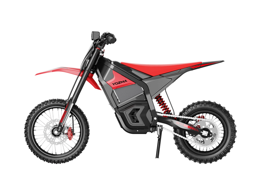 Yozma IN 10 Electric Dirt Bike — 2600W 48V 23.4Ah — 40 mph Off-Road (Red / Black)