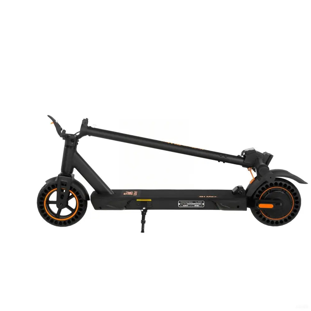 KuKirin S1 Max electric scooter — folded for storage